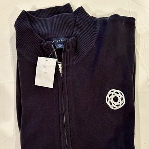 Land’s End Men’s Zip UpSweater/Jacket Navy 5XL with tags